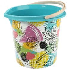 Ravi Plastový kbelík Vario Art Pineapple 10 l se stupnicí