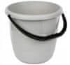 Delta 15l šedý plastový kbelík pro domácnost
