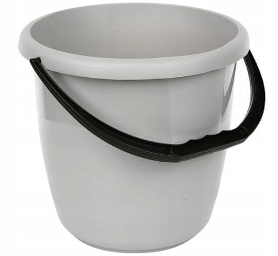 Altom Delta 15l šedý plastový kbelík pro domácnost
