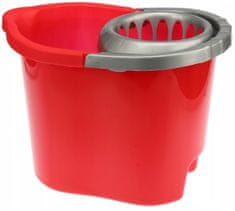 Ravi Červený kbelík na mop o objemu 13 l se ždímacím zařízením