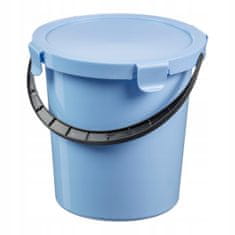 Ravi Domácí kbelík s víkem a rukojetí modrý 5l