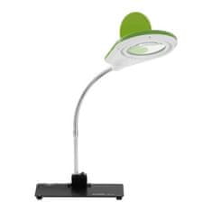Stolní lampa LED bez stínu s lupou 5x/10x, zelená