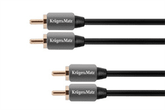 Krüger&Matz Kabel Audio Kruger&Matz KM0303 2RCA-2RCA Cinch 0,5m