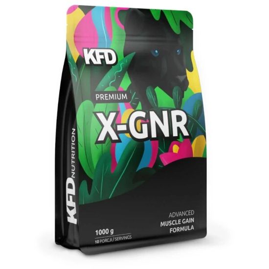 KFD NUTRITION Premium X-Gainer 1000 g s vanilkovo-oříškovou příchutí