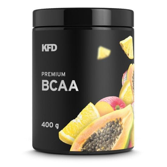 KFD NUTRITION Premium BCAA s příchutí tropického ovoce 400 g