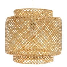 Atmosphera Závěsná lampa LIBY s prolamovaným stínidlem z bambusu, O 40 cm