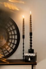 Home&Styling Černý svícen, 23 cm