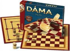 Bonaparte  Dáma + mlýn dřevěné kameny společenská hra v krabici 33x23x4cm