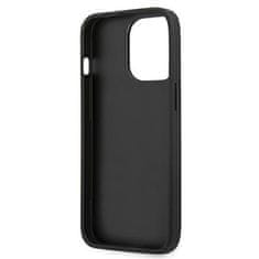 Karl Lagerfeld KLHCP13LOKPK hard silikonové pouzdro iPhone 13 / 13 Pro 6.1" black Saffiano Ikonik Karl`s Patch