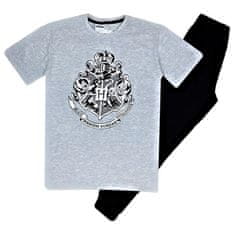 E plus M Pánské pyžamo Harry Potter - se stříbrným erbem Hogwarts S