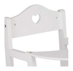 Legler small foot Dřevěná židlička pro panenky bílá