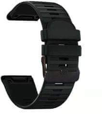 RhinoTech silikonový sportovní řemínek pro Garmin QuickFit, 26mm, černá