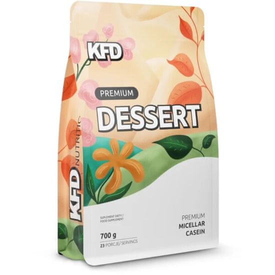 KFD NUTRITION micelární kasein Premium Dessert 700 g s příchutí zmrzliny