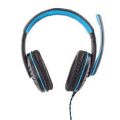 Northix Esperanza - Herní sluchátka s mikrofonem, Crow - modrá 