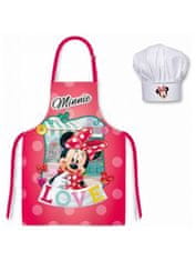 Javoli Dětská zástěra a kuchařská čepice Minnie Mouse (Disney) LOVE