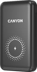 Canyon powerbanka PB-1001B, MagSafe, 10000mAh, PD&QC3.0, černá