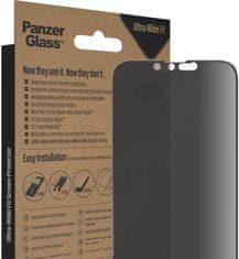 PanzerGlass ochranné sklo Privacy pro Apple iPhone 14/13/13 Pros instalačním rámečkem