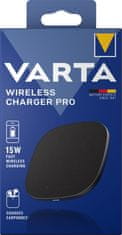 Varta bezdrátová nabíječka Wireless Charger Pro, 15W, černá