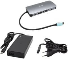 I-TEC dokovací stanice Metal Nano USB-C, VGA, HDMI, 3x USB 3.0 + i-tec Universal Charger 77 W