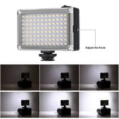 Puluz Studio Light LED světlo na fotoaparát 860lm, černé
