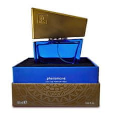 Hot HOT Shiatsu dark blue feromonový parfém pro muže 50ml