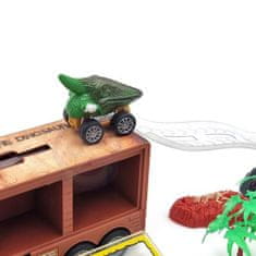 WOOPIE Náklaďák s dinosaury WOOPIE s odpalovacím zařízením a autíčky