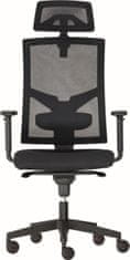 Alba Kancelářská židle GAME šéf s 3D podhlavníkem a čalouněným sedákem