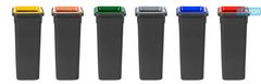 Plafor Odpadkový koš na tříděný odpad Fit Bin black 20 l, šedý - směsný odpad