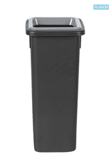 Plafor Odpadkový koš na tříděný odpad Fit Bin black 20 l, šedý - směsný odpad