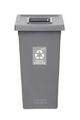 Plafor Odpadkový koš na tříděný odpad Fit Bin gray 75 l, šedý - směsný odpad