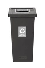 Plafor Odpadkový koš na tříděný odpad Fit Bin black 75 l, šedý - směsný odpad