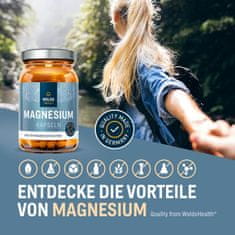 WoldoHealth® Hořčík Tri-Magnesium dicitrát 120 kapslí