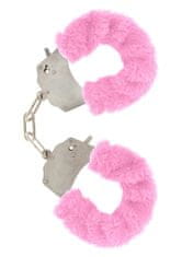 Toyjoy ToyJoy Furry Fun Cuffs pouta na ruce plyšová růžová