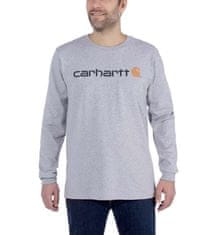Carhartt Carhartt EMEA Signature tričko s dlouhým rukávem HEATHER ŠEDÉ - L