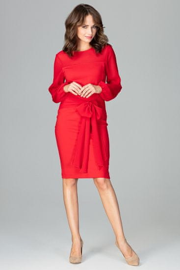 Lenitif Dámské společenské šaty Venger K494 červená