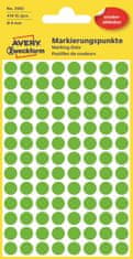 Avery Zweckform Kulaté značkovací etikety 3592 | Ø 8 mm, 416 ks, světle zelená