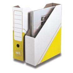 HIT Magazin box Office - archivační box 75 mm, žlutý