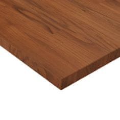 Greatstore Čtvercová stolní deska tmavě hnědá 60x60x2,5 cm ošetřený dub