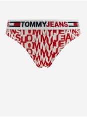 Tommy Jeans Bílo-červené dámské vzorované kalhotky Tommy Jeans S