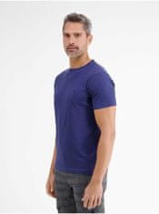 Lerros Tmavě modré pánské basic tričko LERROS S