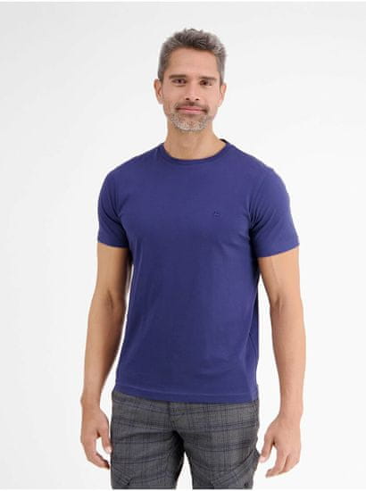Lerros Tmavě modré pánské basic tričko LERROS