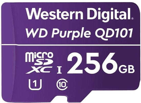 Western Digital WD Micro SDXC Purple Class 10 - 256GB, fialová (WDD256G1P0C)