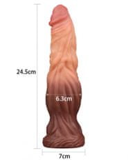 Lovetoy Lovetoy 9.5″ (24,5 cm) Dual Layered Platinum Silicone Cock