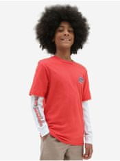 Vans Bílo-červené dětské tričko VANS 128-140