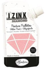 Diamond Diamantová barva IZINK - pudrová růžová, 80 ml