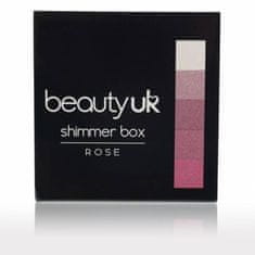 Beauty UK třpytivá tvářenka Shimmer Box Rose 12g