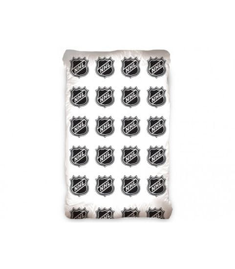 Carbotex Hokejové prostěradlo logo NHL 90x200 cm