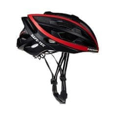 Safe-Tec TYR Black Red XL chytrá helma