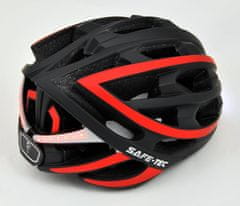 Safe-Tec TYR Black Red M chytrá bluetooth helma