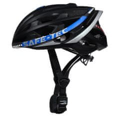 Safe-Tec TYR 2 Black-Blue XL chytrá bluetooth helma